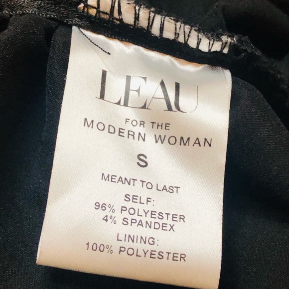 LEAU DIVINE SATIN CORSET DRESS - BLACK, SIZE SMALL - Picture 6 of 7